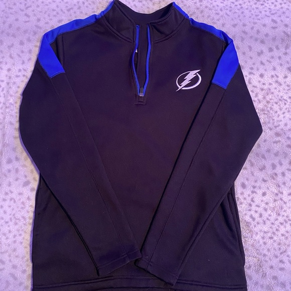 Tampa Bay Lightning Quarter Zip Jacket - Picture 1 of 2